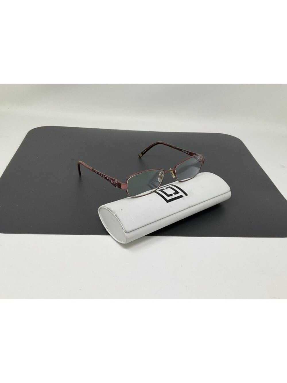 Liz Claiborne Eyeglasses Womens Burgundy L345 0JTU Metal Frames 51-16-135